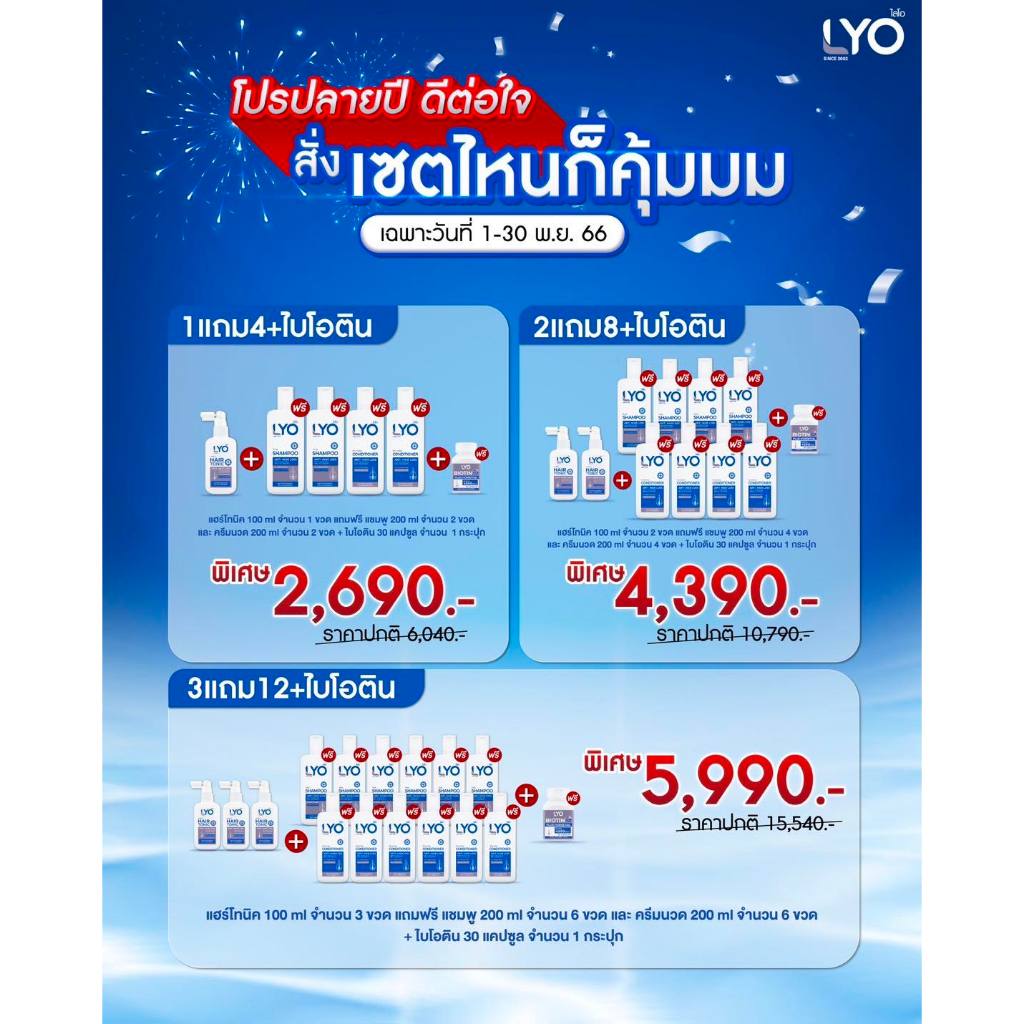 ส่งฟรี-lyo-promotion-hair-tonic-ลดผมร่วง-แก้ผมบาง-ไลโอคุณหนุ่ม-กรรชัย