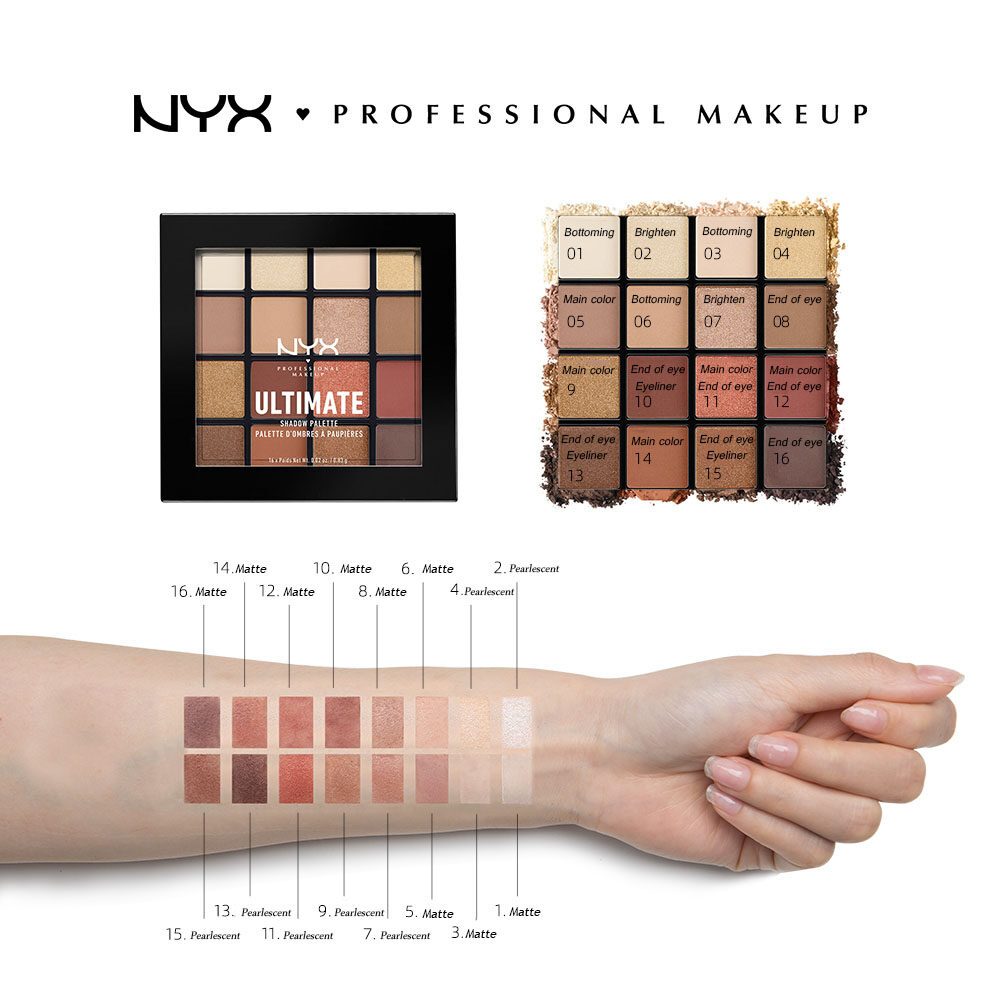 จัดส่งทันท-nyx-professional-makeup-ultimate-shadow-palette-multi-finish-shadow-palette-เครื่องสำอาง-พาเลทอายแชโดว์-16-สี