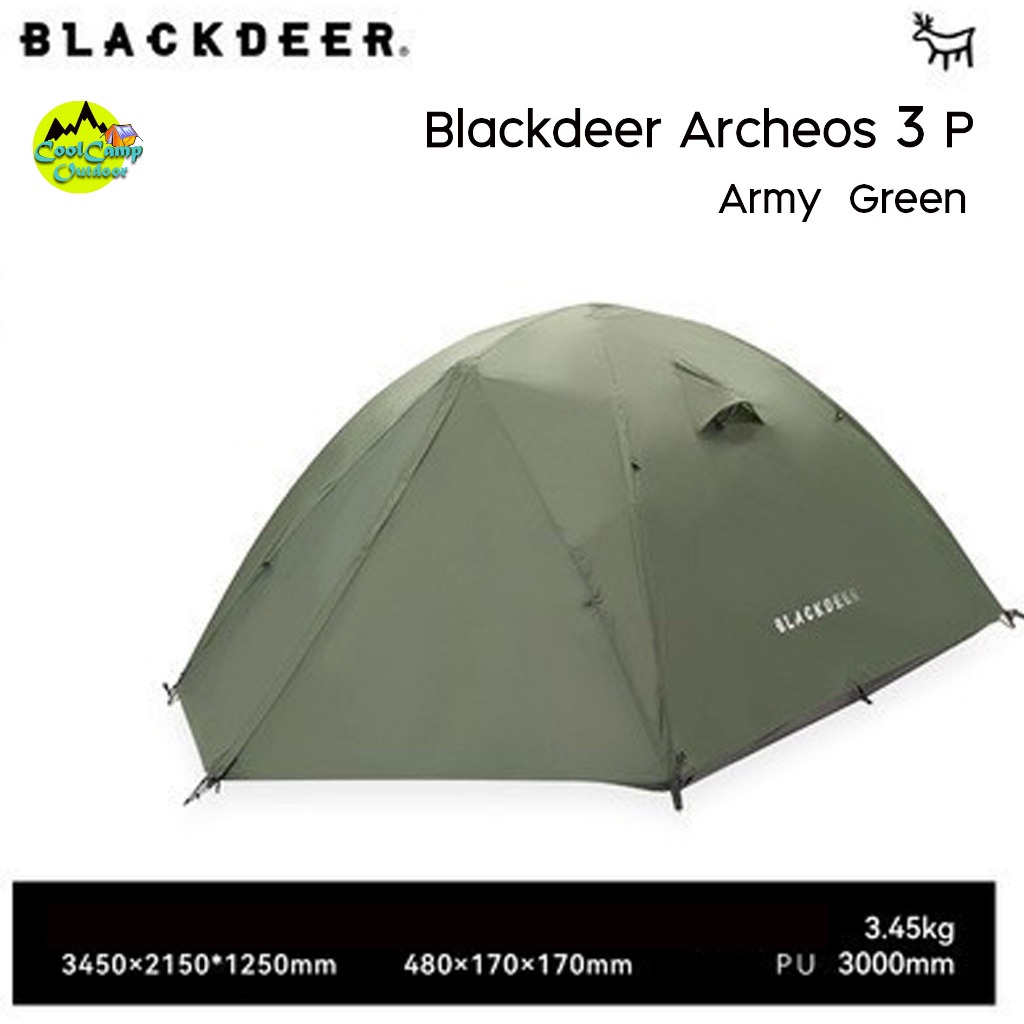Tent Blackdeer Archeos เต็นท์โครงอลูมิเนียมพับได้ขนาดเล็ก น้ำหนัก