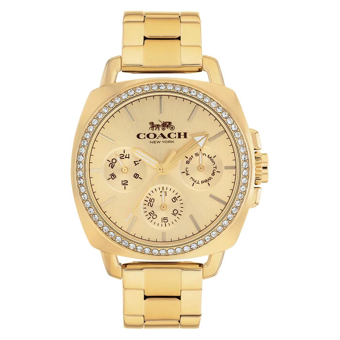 Coach 14503129 40mm Silver Dial Silver Tone Stainless Steel Boyfriend Women s Watch