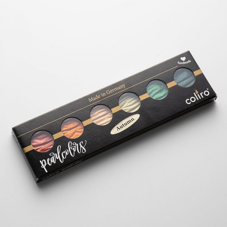 Finetec Artist Mica Watercolor - Pearl And Shimmer Colors - 6 Color Se - View #3