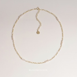 Bloomsnoon, Lila mini pearls choker necklace สร้อยมุกรอบ (silver925)