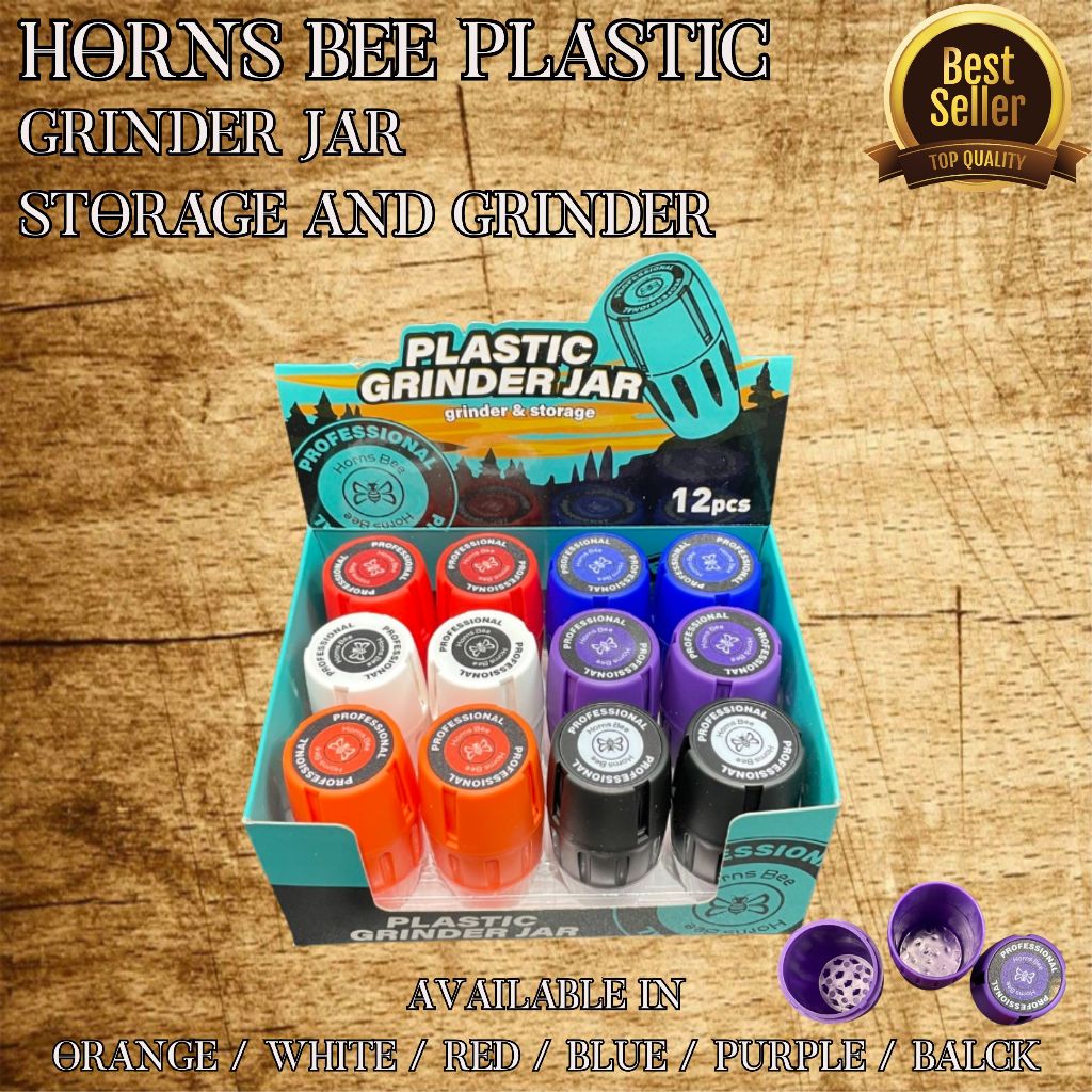 Horns Bee Plastic Grinder Jar Storage and Grinder / Box Shopee Thailand