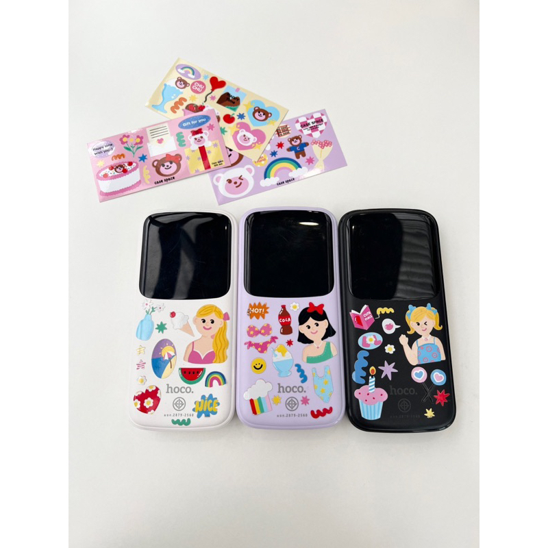 แบตสำรอง PowerBank Hoco รุ่น DB02 10,000 mah แถมฟรีสติ๊กเกอร์และถุงใส่ ...