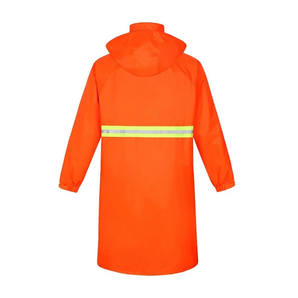 เสื้อกันฝนโค้ด-สีส้ม-ทำงานกลางแจ้ง-ตำรวจ-ชุดกันฝนสะท้อนแสง-จราจร-โค้ทส้ม