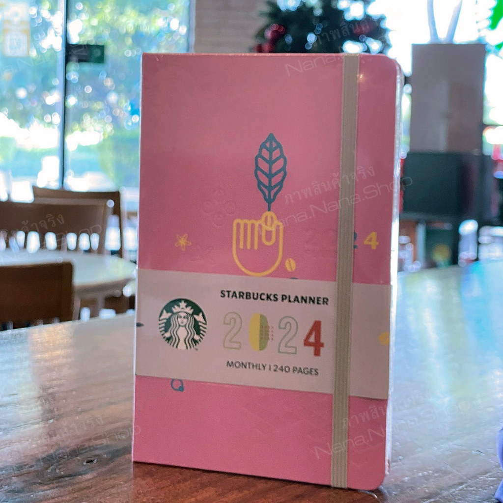 Starbucks Planner 2024 สีชมพู ของแท้ 100 [ฟรีค่าจัดส่ง] Shopee Thailand