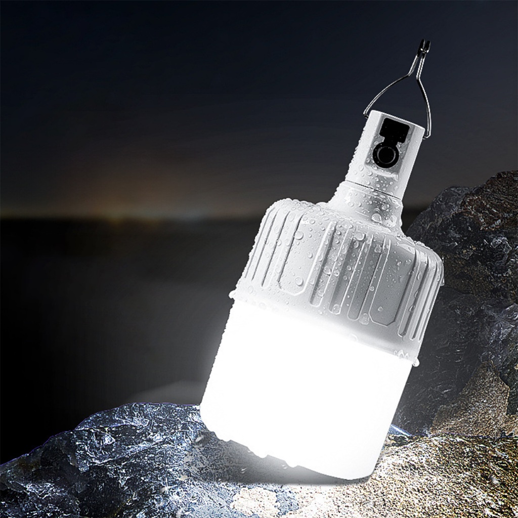 หลอดไฟตั้งแคมป์ หลอดไฟฉุกเฉิน camping light bulb หยิบจับใช้งานง่าย พกพา