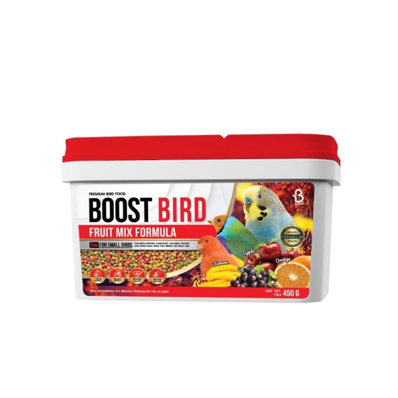 อาหารนก Boost Bird สูตร Fruit Mix ผลไม้รวม ขนาดบรรจุ 450 กรัม | Shopee ...