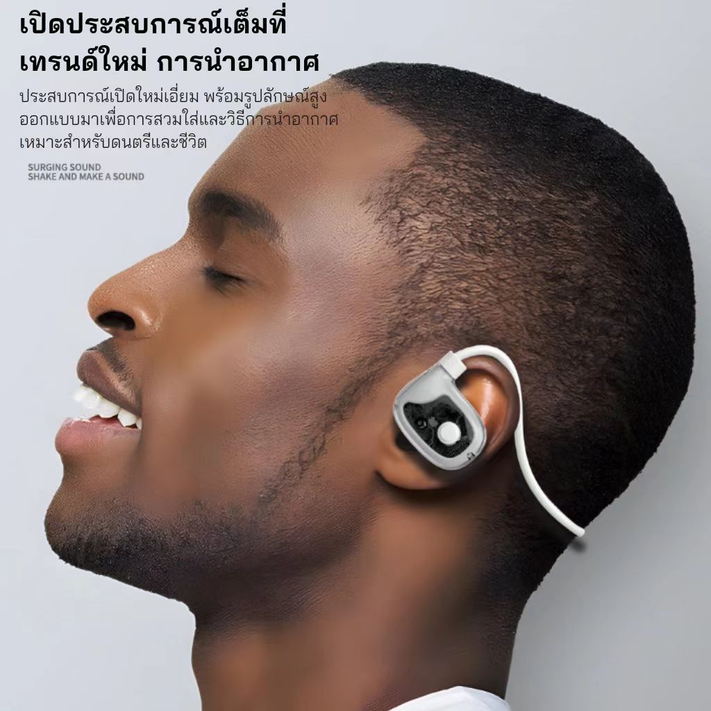 【รับประกัน 1 ปี】BONE CONDUCTION หูฟังบลูทูธ vivo เสียงสเตอริโอ ไฮไฟ ...