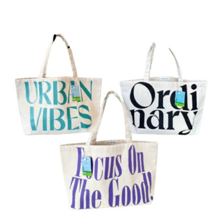 โปรโมชั่น : TOTE BAG กระเป๋าผ้าแคนวาส สกรีนสีใหม่ น่ารักเวอร์