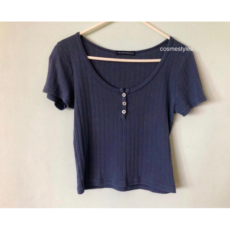 ส่งต่อ Brandy Melville Zelly Eyelet Top Shopee Thailand