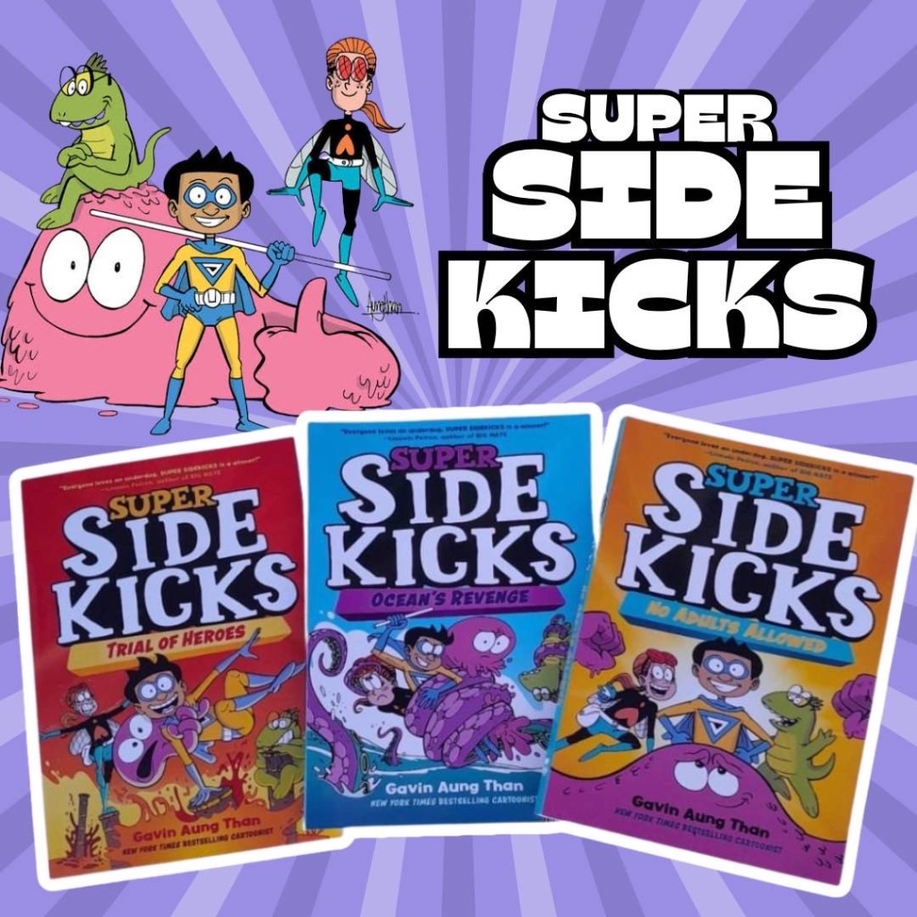 หนังสือชุด Super Sidekicks (ชุด 3 เล่ม) comic book หนังสือ เด็ก ภาษา ...