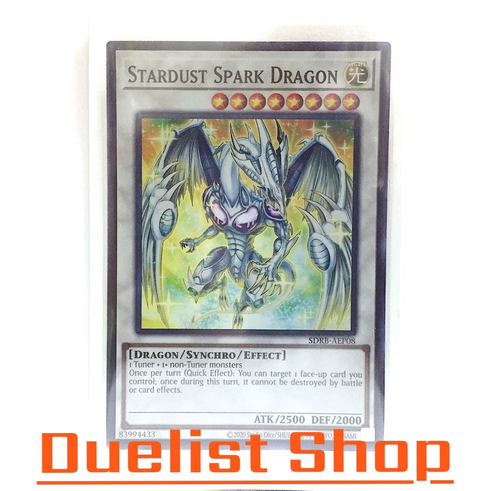 Stardust Spark Dragon (SR) Monster Light Level8 [Dragon/Synchro/Effect