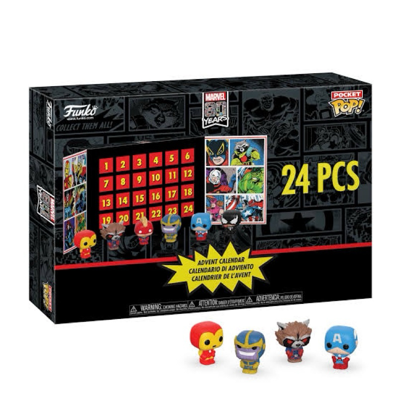 ของแท้ ใหม่ในซีล MARVEL 80 Years Funko Pocket Pop! Advent Calendar 24