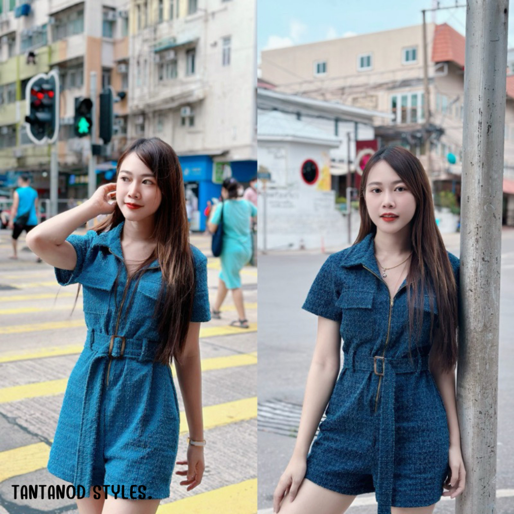 ชุดจั๊มยีนส์ ผ้ายีนส์ รุ่น Kowloon jump