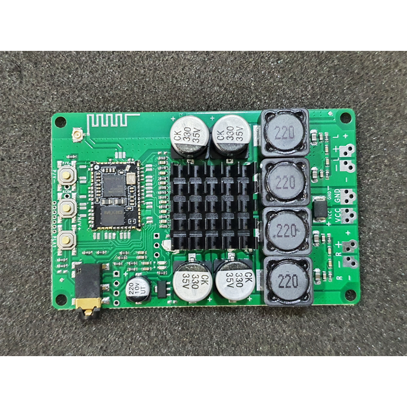 Qualcomm QCC3034 บอร์ดบลูทูธ 5.1 TWS + ขยายเสียง 2x50W พร้อม AUX รองรับ ...
