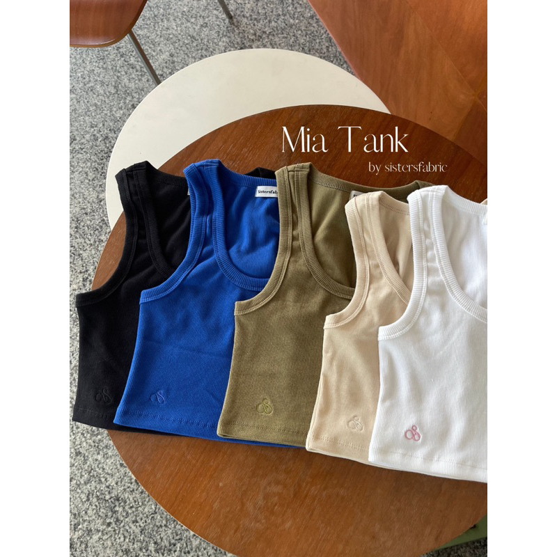 Mia Tank by sistersfabric (black) | Shopee Thailand