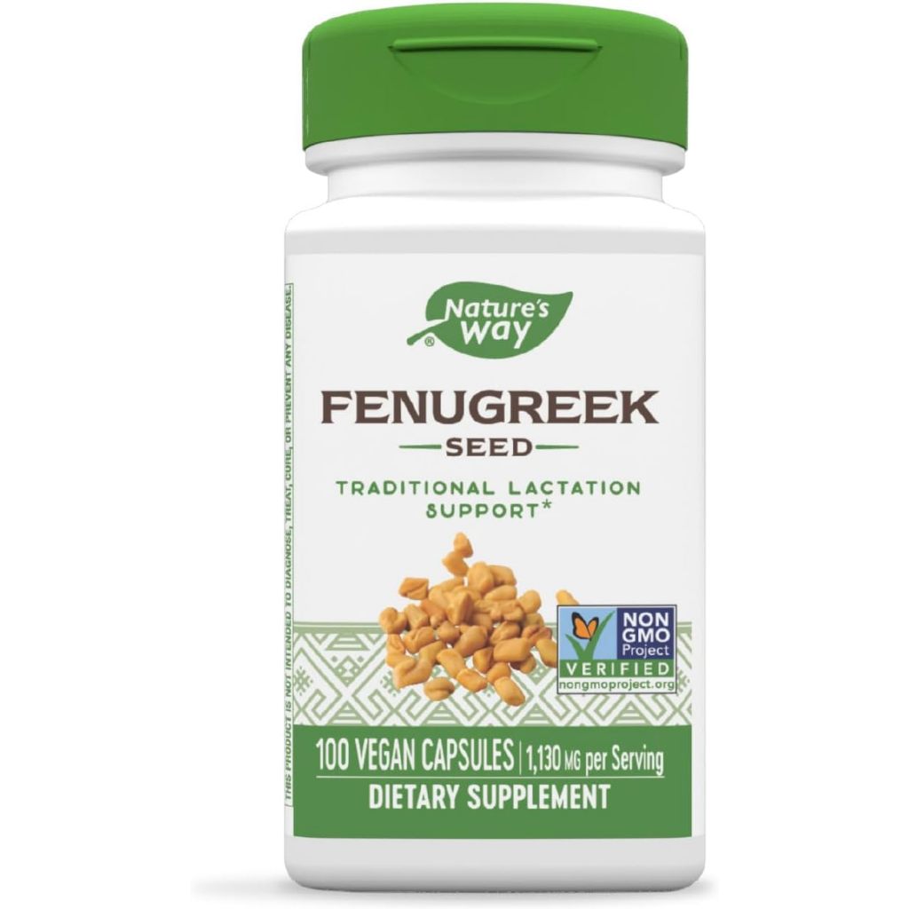 Nature's Way Fenugreek Seed 1130 mg 100 Vegetarian Capsules Shopee