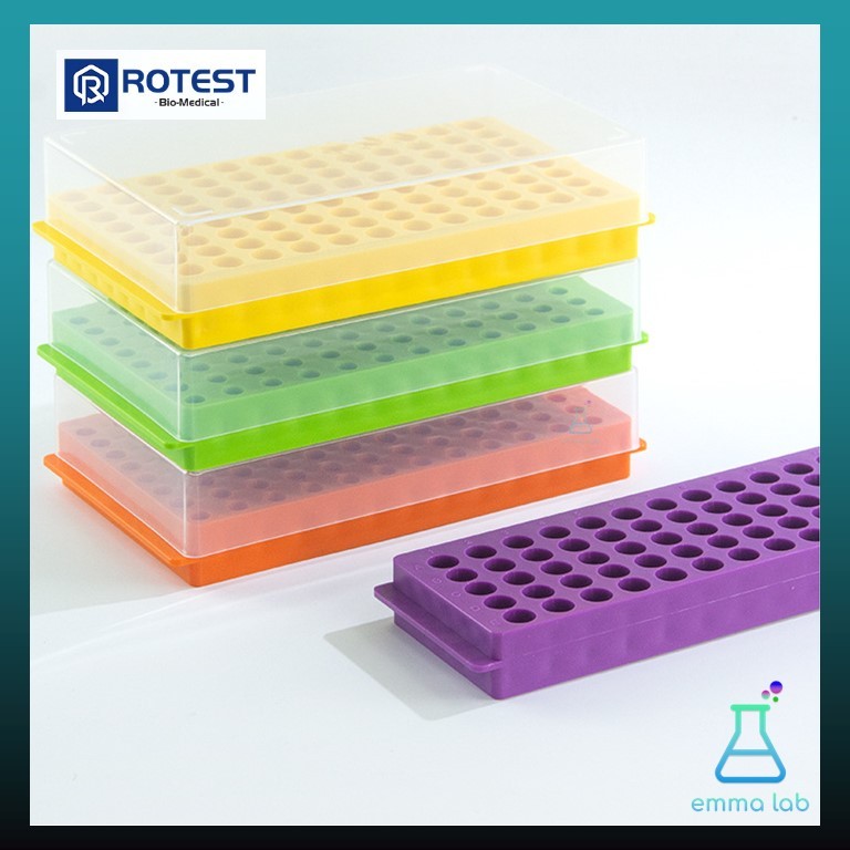 Microtube rack ที่ใส่ไมโครทิวป์พลาสติก แท่นใส่หลอดไมโครเซ็นติฟิ้ว 0.5-2 ...