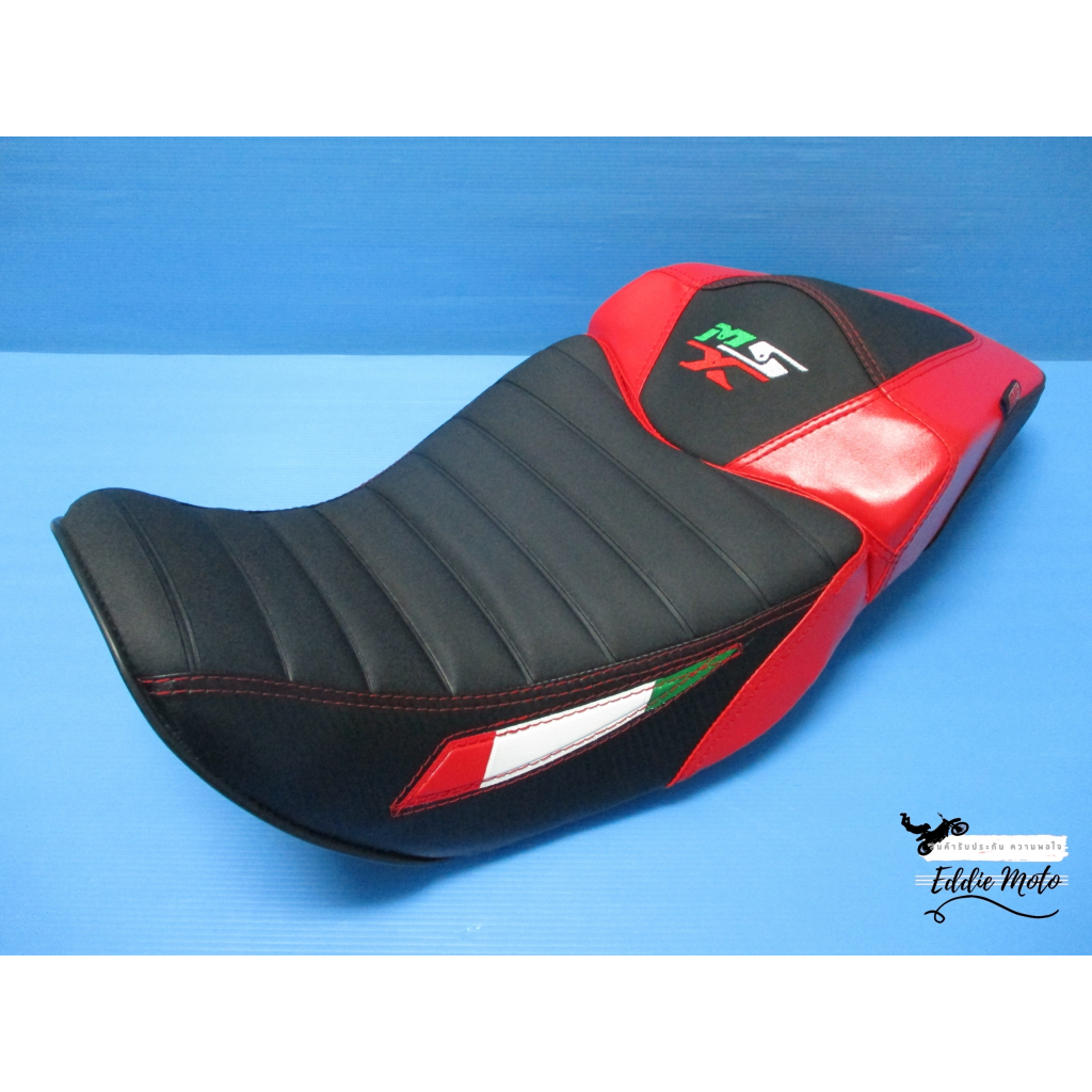 2013-2015 HONDA Grom MSX 125 SEAT COVER By Enjoy MFG BLACK & RED GRIPPER # 116