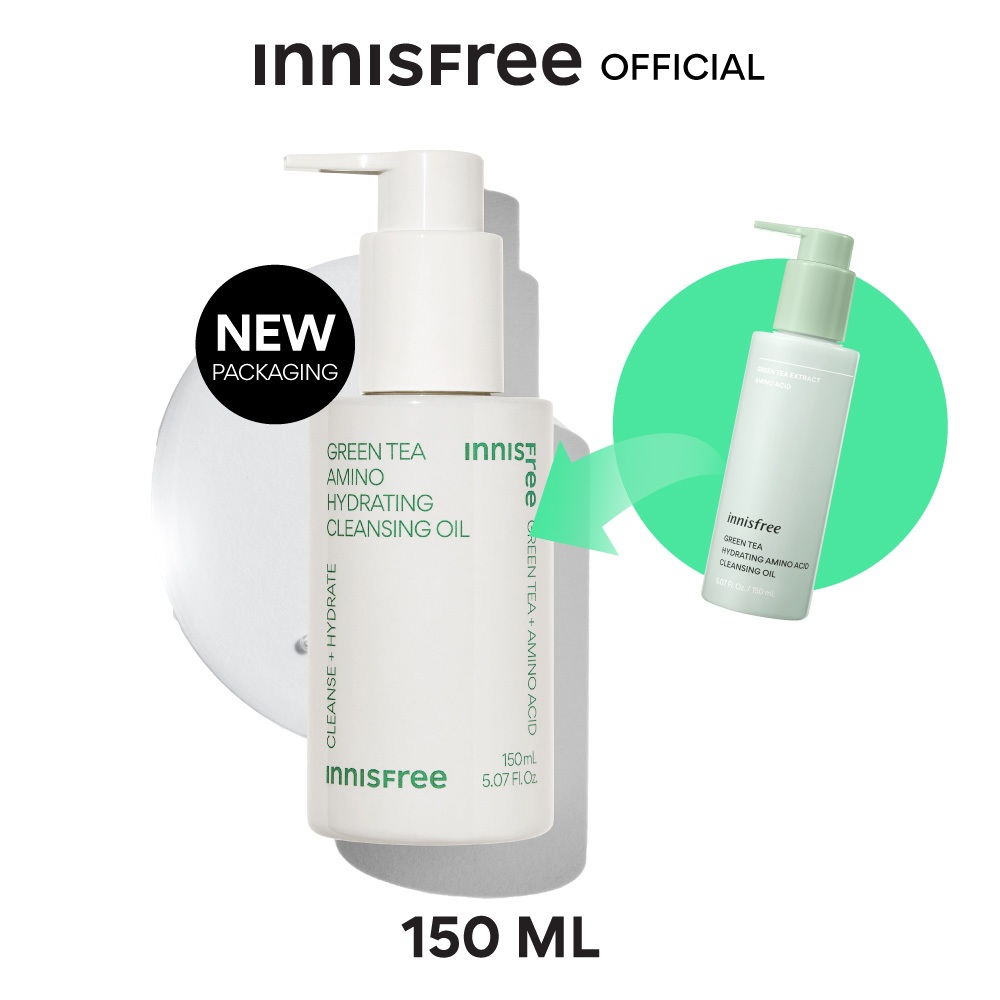 innisfree Green tea hydrating Amino Acid cleansing Oil (150ml) Shopee