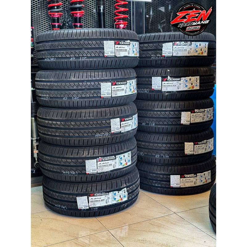 ยางรถยนต์ YOKOHAMA 195/55R15 รุ่น A.drive AA01 ปี23 (ราคา1เส้น ...