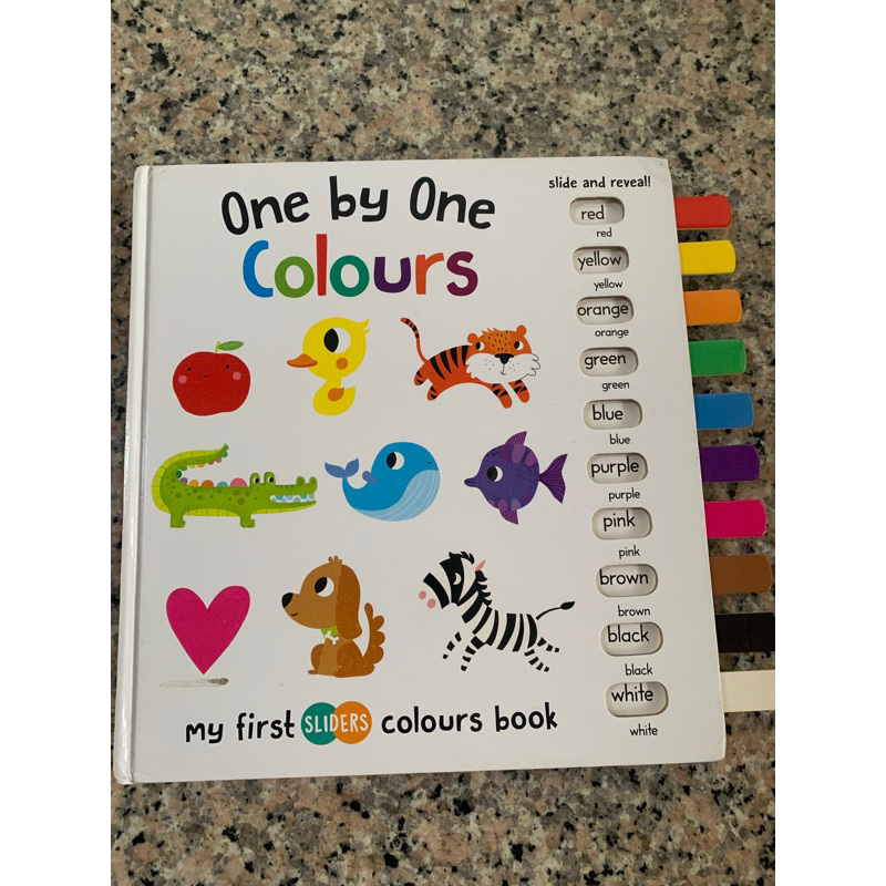 หนังสือบอร์ดบุ๊คเด็กเล็ก เรียนรู้เรื่องสี ภาษาอังกฤษ มือสอง One by one ...
