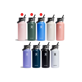 HYDRO FLASK WIDE MOUTH WITH FLEX STRAW CAP 32 OZ กระติกน้ำสูญญากาศ เก็บอุณหภูมิ เก็บความร้อน เก็บความเย็น