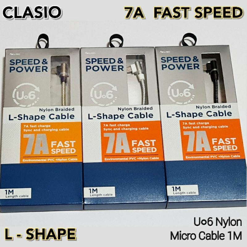 สายชาร์จมือถือ ชาร์จเร็ว 7A รุ่น Android Micro Clasio U06 Fast Charge ...