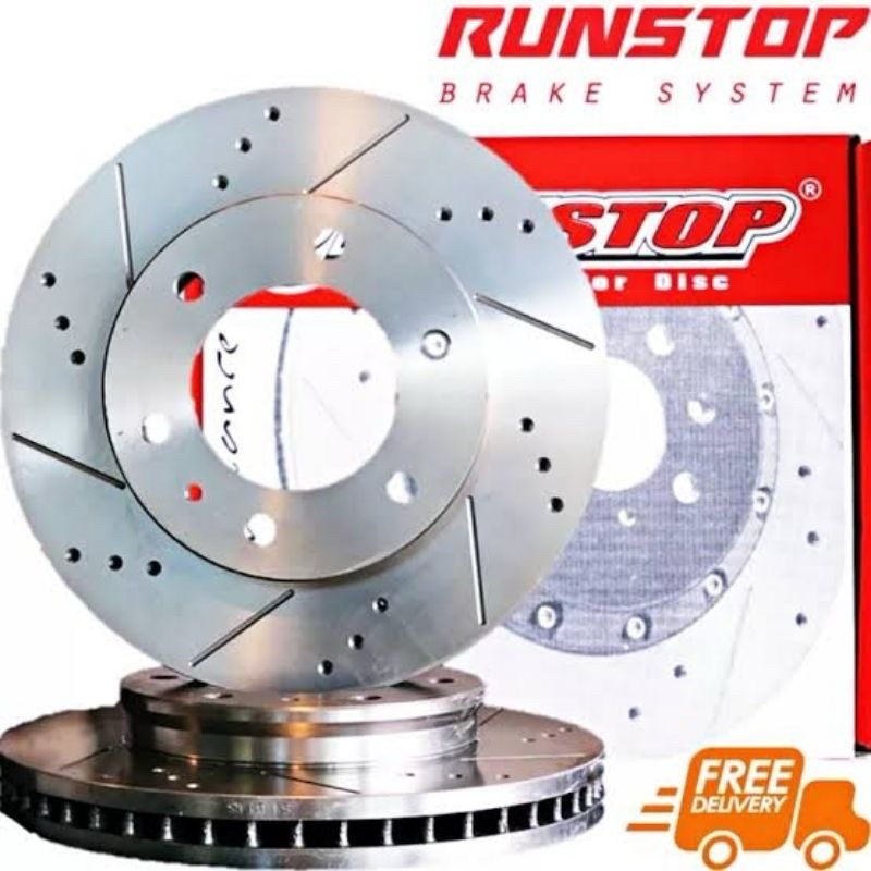 RUNSTOP รันสตอป จานเบรคขนาดเดิม disc brake เบรค หน้า ขนาด 300MM. รุ่น ...