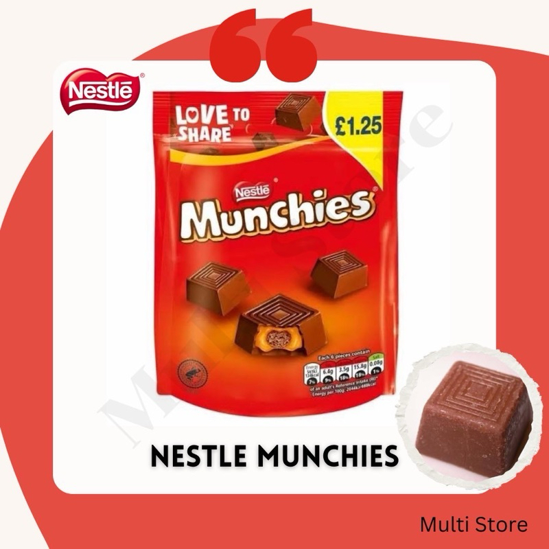 Nestle Munchies (81g) - มันช์ชีคาราเมลช็อคโกแลต ขนาด 81 กรัม | Shopee ...