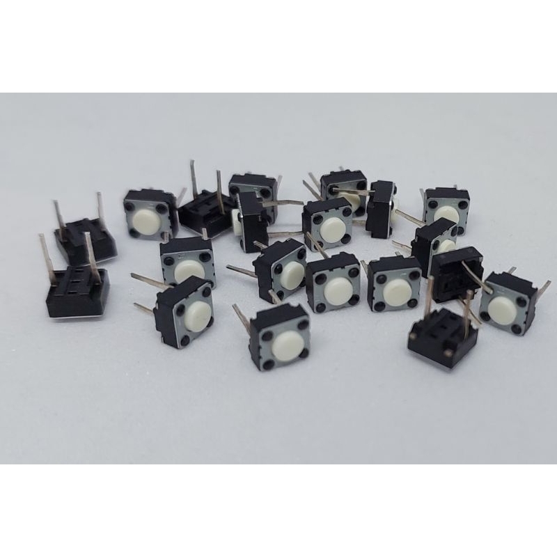 (จำนวน 20 ชิ้น) Micro switch button ไมโครสวิตซ์ กดติดปล่อยดับ 6x6x4.3mm ...