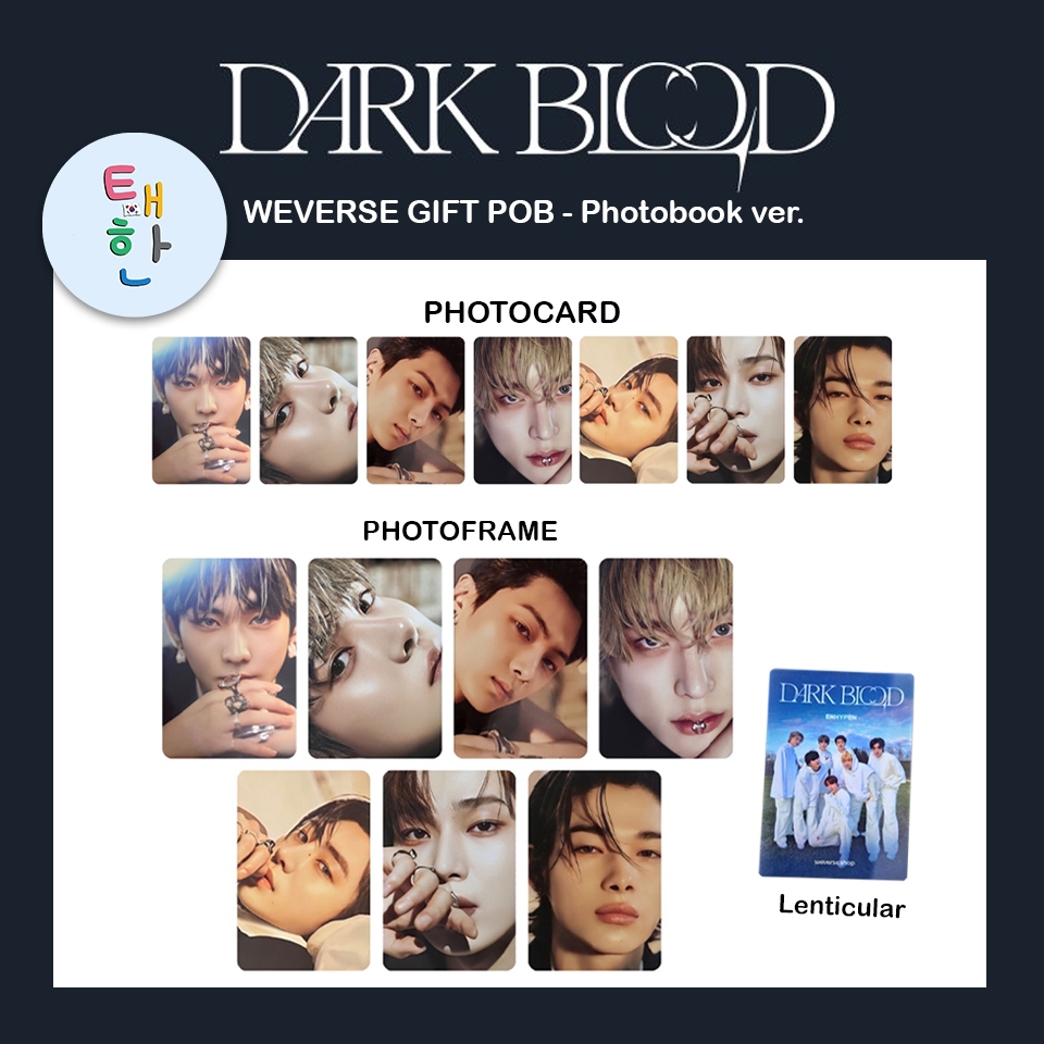 🔥ส่งด่วน ส่งทันที🔥 [ENHYPEN] PHOTOCARD EVENT อัลบั้ม DARK BLOOD