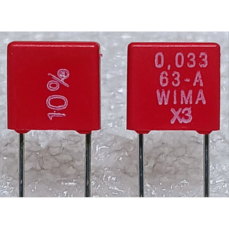 Condensateur à Film Wima MKS 2 3,3uF 63V 5% – 1 Pièce – Neuf