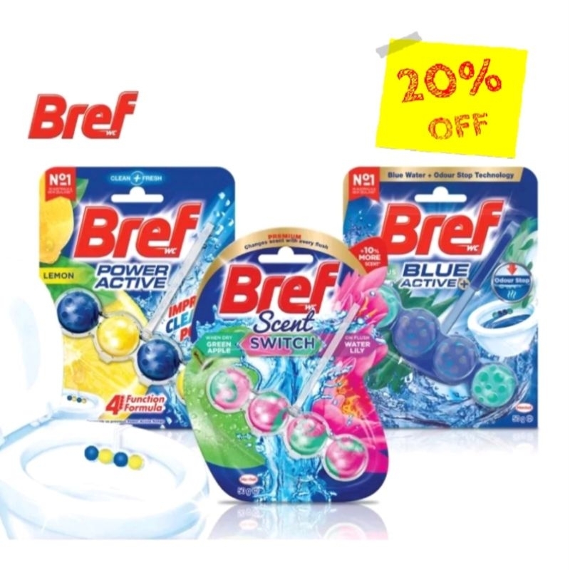 Bref Power Active ที่ทำความสะอาดชักโครก | Shopee Thailand