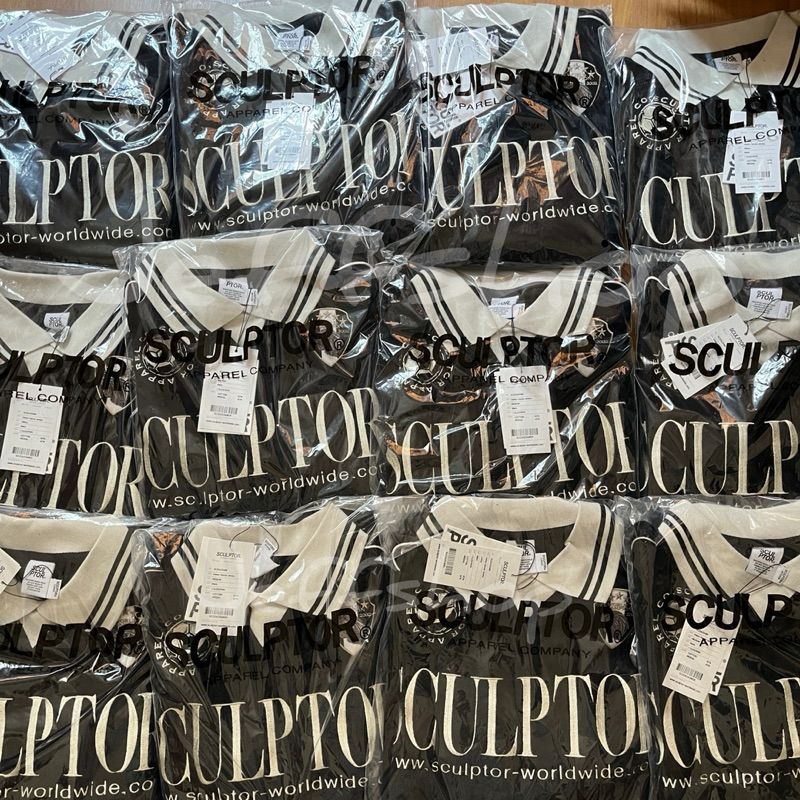 [พร้อมส่งmXL แท้] Sculptor Velour Soccer Jersey Black Shopee Thailand