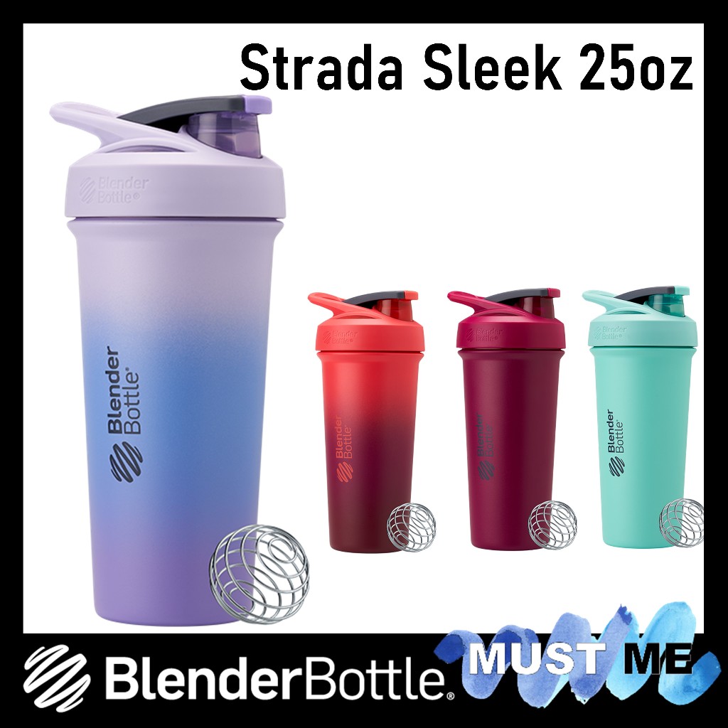 [Sleek 25oz] แก้วเชค Blender Bottle Insulated Stainless Steel Shaker ...