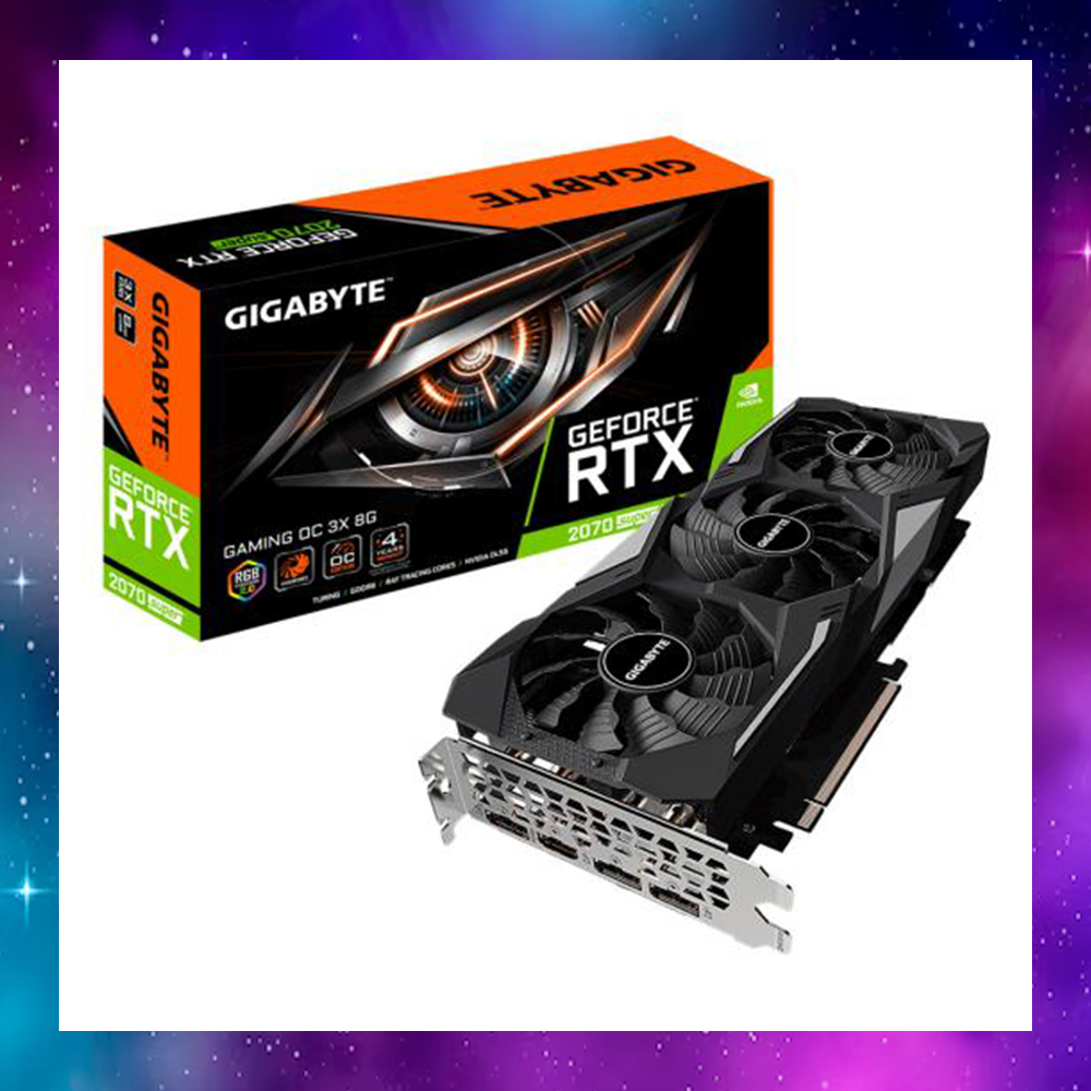 VGA (การ์ดแสดงผล) GIGABYTE GEFORCE RTX2070S 2070SUPER GAMING OC 3X 8G - 8GB GDDR6 ใช้งานปกติ