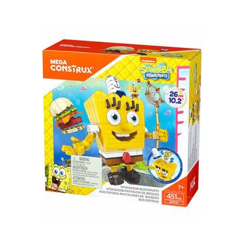 Mega Construx Spongebob Blockpants ตัวต่อ สพันจ์บ็อบ เป็นกระปุกออกสิน
