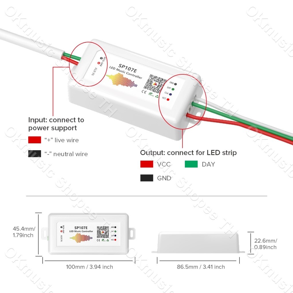 SP107E สไลด์ Light Band โทรศัพท์มือถือ sp107e music controller ...