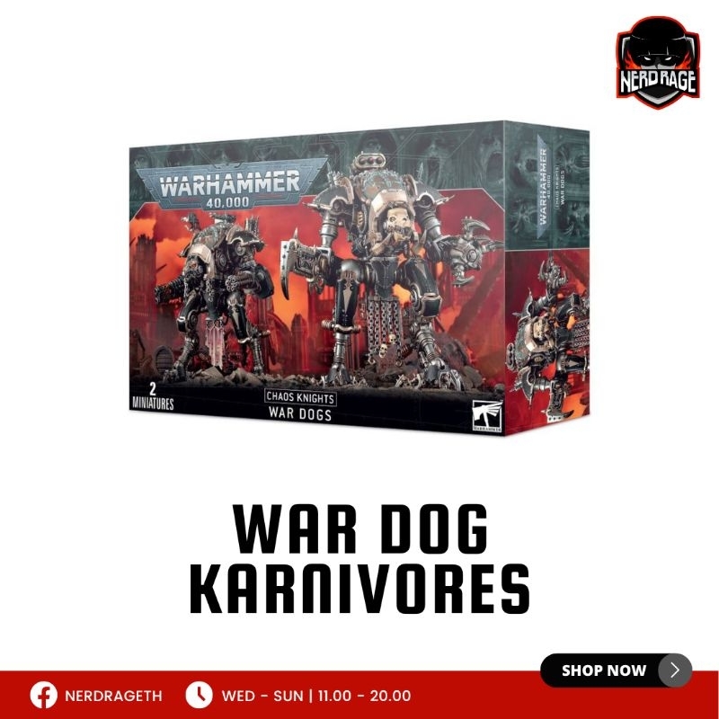 [Games Workshop] [Warhammer 40k] [Chaos Knights] War Dogs | Shopee Thailand