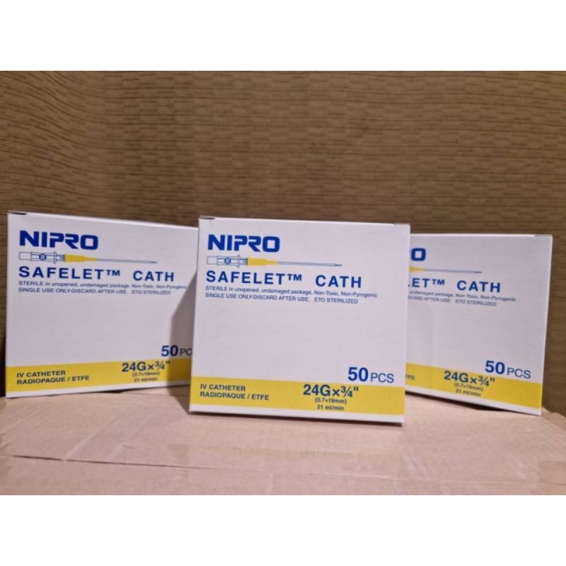 เมดิคัท IV Catheter เบอร์ 1624 NIPRO Safelet Cath Medicut (ยกกล่อง50