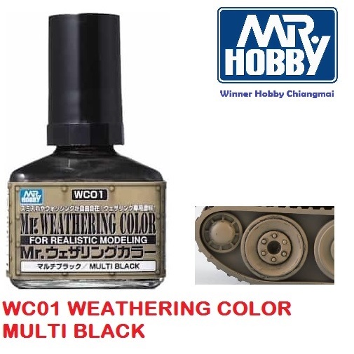 Mr. Hobby Mr. WEATHERING COLOR สีทำคราบ WC01-WC18 40ml ทำสี พลาสติก ...