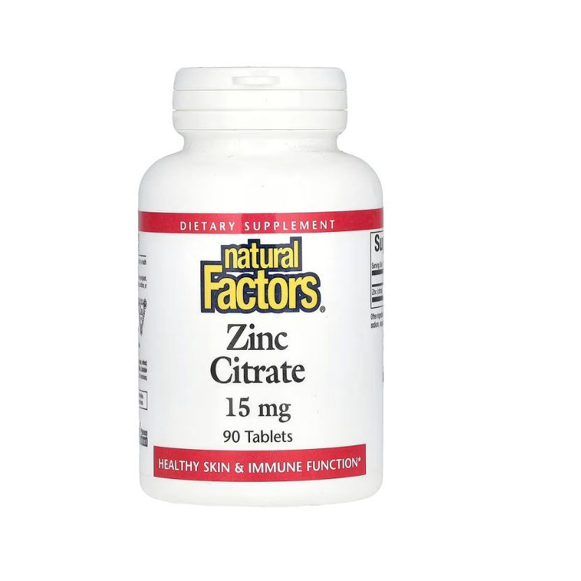 Natural Factors, Zinc Citrate, 15 mg, 90 Tablets (No.2019) | Shopee ...