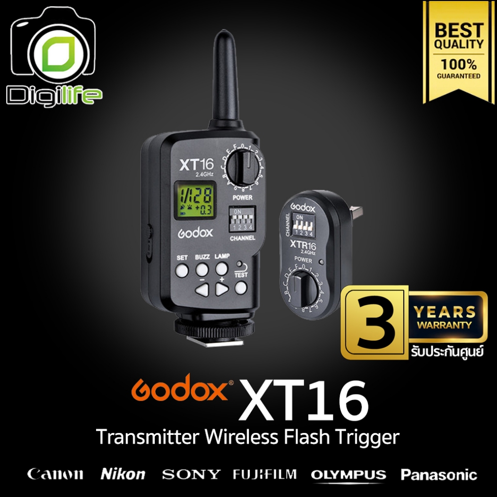 Godox Trigger XT16 , RT-16 Wireless Flash Trigger 2.4 GHz - รับประกัน ...