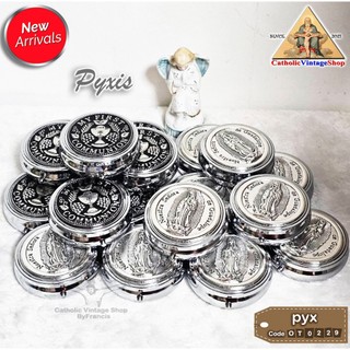 ตลับ ใส่แผ่นศีลมหาสนิท Ciborium Box Pyxis ขนาดพกพา สำหรับบาทหลวงคาทอลิก ...