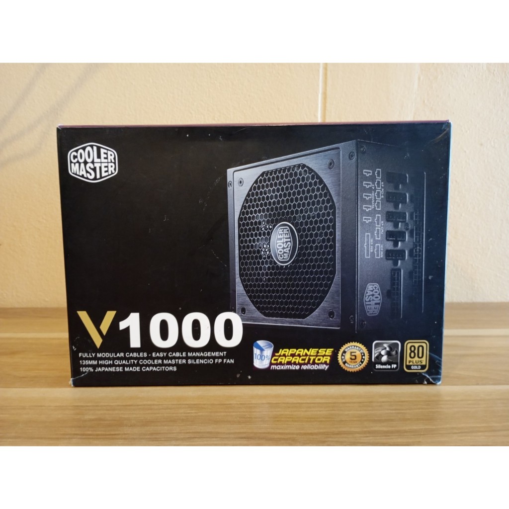 POWER SUPPLY (อุปกรณ์จ่ายไฟ) COOLER MASTER V1000 1000W (80+ GOLD