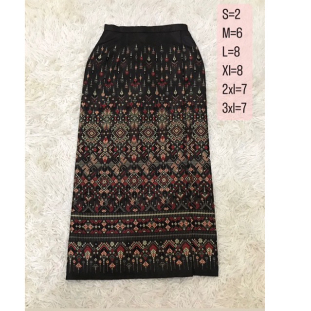 ผ้าถุงสำเร็จลายแพรวากาฬสินธุ์ ซิปหลัง ตะขอหลัง ใส่สบาย ตรงปก 100% มุมมองที่ 2