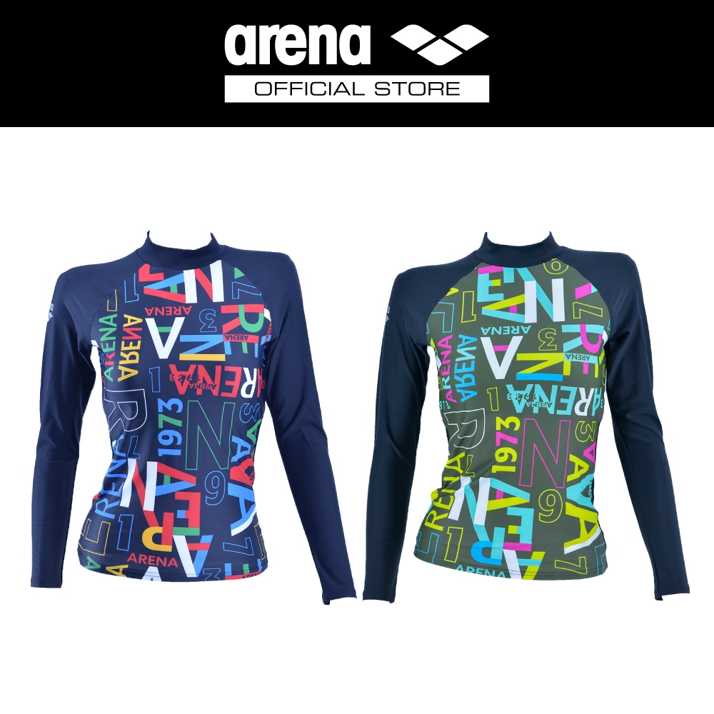 Arena WOMENS RASH VEST - T-shirt de surf - white/black/blanc