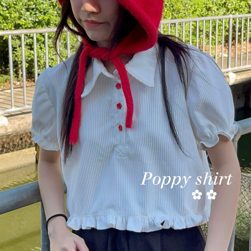 Checkered Poppy Sleeve Shirt - Catha main image 0
